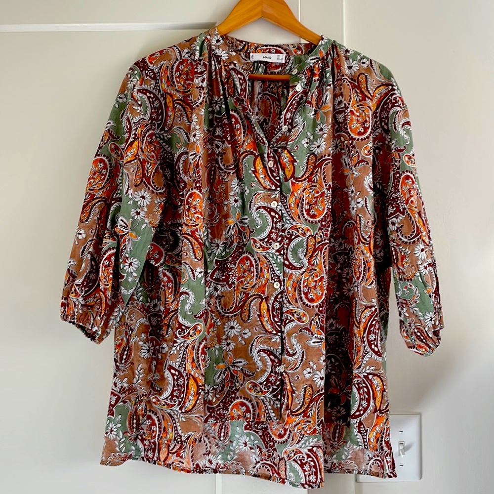 LAST CHANCE | MANGO | Paisley blouse | EUC | Size 4